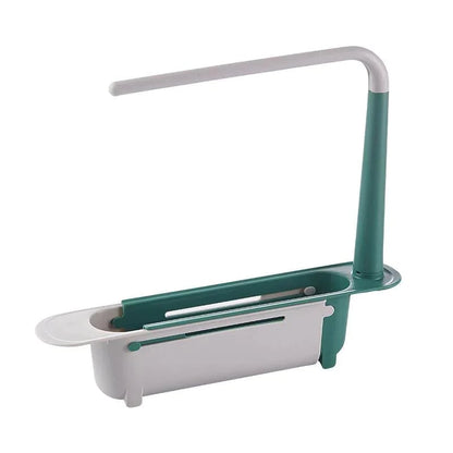 🧽 JETZT 50 % RABATT! 🚰 Spülbecken-Organizer ohne Bohren – teleskopierbares Edelstahlgestell mit Handtuchhalter und Abtropflöchern – perfekt für die Küche 🏠