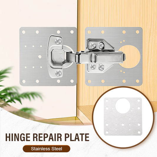 Reparaturplatte für Schranktürscharniere aus Edelstahl🏠Zeitlich begrenztes Angebot mit 50 % Rabatt🔥