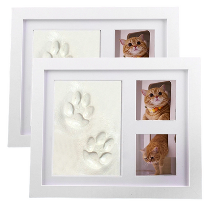 🐾 JETZT 50 % RABATT! 🖼️ DIY-Erinnerungsset für Pfotenabdrücke von Haustieren – bewahre eine geliebte Erinnerung für immer mit Holzrahmen und Ton 🐱