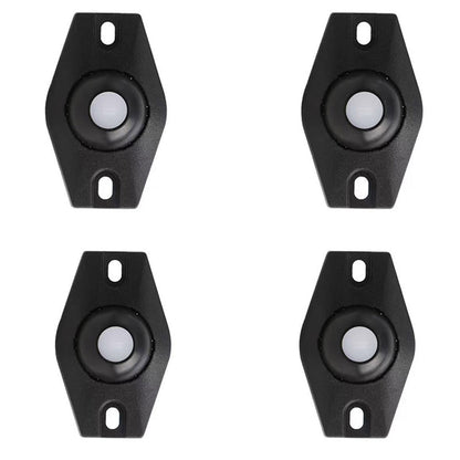 🔄 360° Self-Adhesive Caster Wheels: No-Drill, 20kg Load, Silent, Floor-Safe, 4-Pack