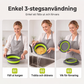 ⏳Time-Limited Special⏰Careluxpro 3-Piece Collapsible Colander Set – With Draining Base, Space Saving, For Fruit Veggies Pasta 🧺