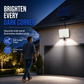 ☀️ 50 % RABATT! 💡 Solarbetriebene Wandleuchte – Bewegungssensor, Fernbedienung & 3 Modi ✨