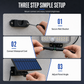 ☀️ 50 % RABATT! 💡 Solarbetriebene Wandleuchte – Bewegungssensor, Fernbedienung & 3 Modi ✨