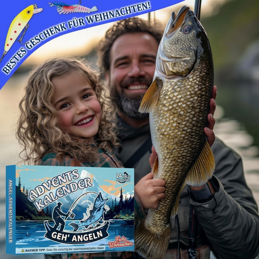 Weihnachts-Adventskalender-Blindbox-Set für Fischköder mit Minnow, Popper und Spoons