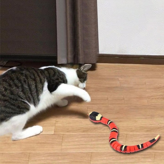 🐱 50 % RABATT ✨ Intelligentes elektrisches Schlangen-Katzenspielzeug – sensorgesteuerte Bewegung, unterhaltsame Beschäftigung für Ihre Katze🐍