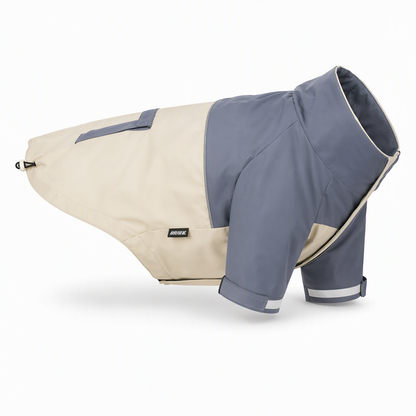 ⏳Zeitlich begrenztes Angebot⏰Wasserdichter Regenmantel für Hunde im Colour-Blocking-Design für den Außenbereich mit schmutzabweisenden Beinschützern
