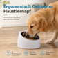 🐱 50 % RABATT 🥣 Edelstahl Haustierschale in Cartoon-Katzenform, 2-in-1 Futter- und Wasserschale, rostfrei für Katzen und kleine Hunde ✨
