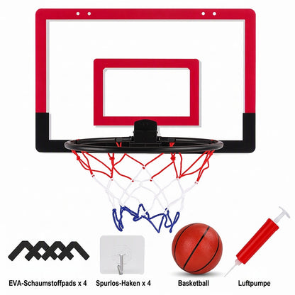 📢📢 50% RABATT !! ⏰ Nicht zu bohrendes, wandmontiertes und klappbares Basketballkorb-Spielzeugset für Indoor- und Outdoor-Spielen von Kindern