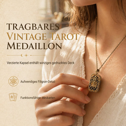 🔥50 % Rabatt🔥Damen-Mini-Tarotkarte mit Kette, Schmuck
