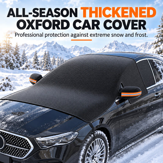 ❄️🚗 Thickened Oxford Windshield Cover – Windproof Magnetic Edges, Waterproof & All-Season Protection for Ice, Snow & Sun ☀️