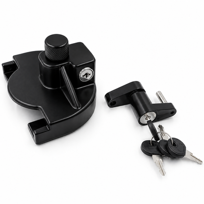 📢📢 50% OFF! 🔒 Heavy-Duty Trailer Coupler Lock – Hardened Steel & Powder-Coated Protection for Parked Trailers