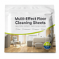 Multi Effect Floor Cleaning Sheets for Tile and Floor Stain Removal and Brightening 30 Sheets