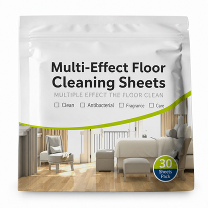 Multi Effect Floor Cleaning Sheets for Tile and Floor Stain Removal and Brightening 30 Sheets